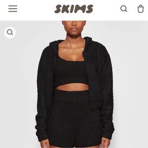SKIMS Cozy Knit Zip Up Hoodie